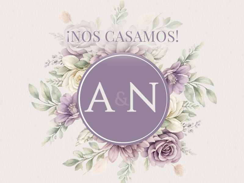 Flores en Lila & Oliva