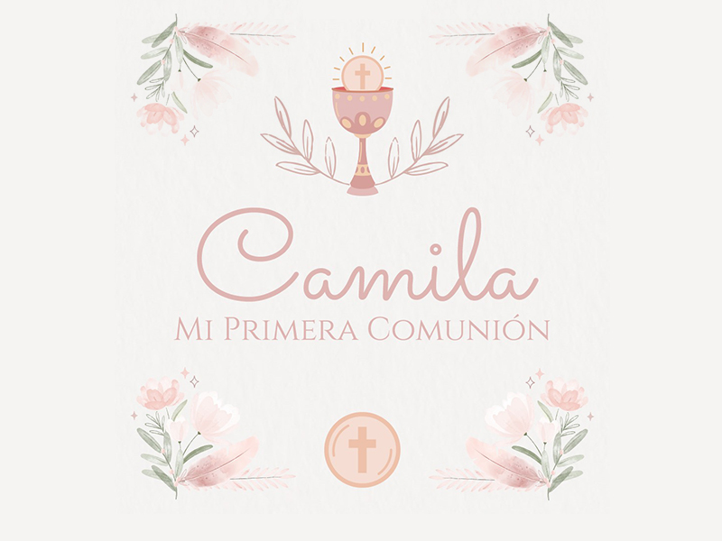 Comunión Rosa - Niña